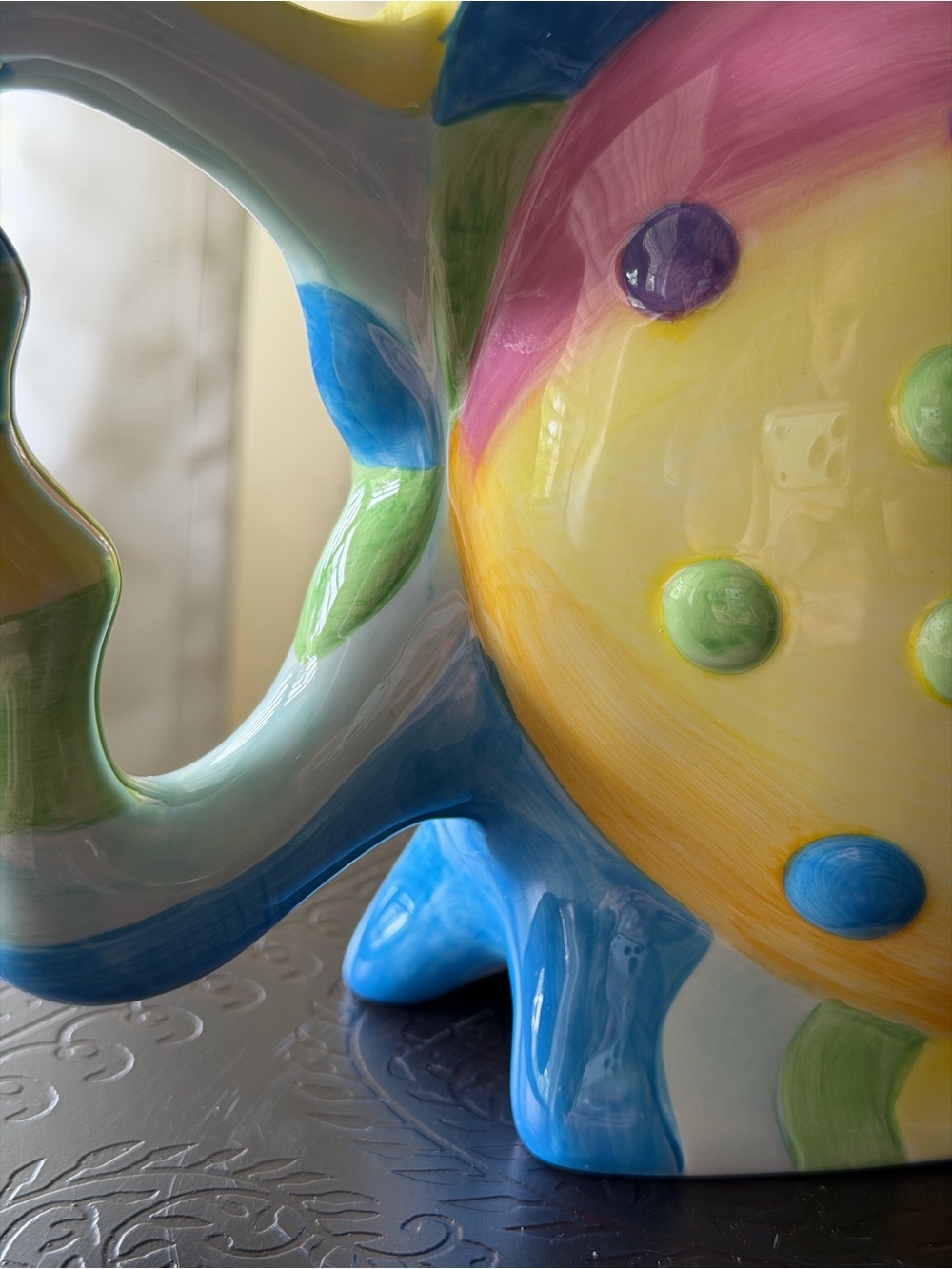 VTG‎ Whimsical Rainbow Fish Ceramic Vase Planter Colorful Coastal Kitsch Decor - Picture 10 of 16